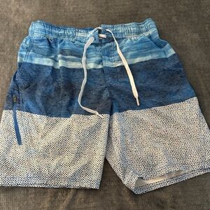 ZeroXposur Blue Gradient Men's Swim Board Shorts